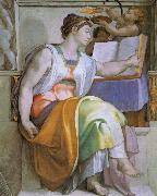 Michelangelo Buonarroti Erythraeische sibille oil on canvas